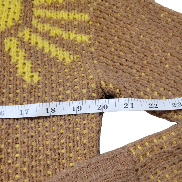 Toad & CO - Cotati Dolman Sweater Wool Cappuccino Boucle Sunshine Print Size XS - Picture 10 of 13